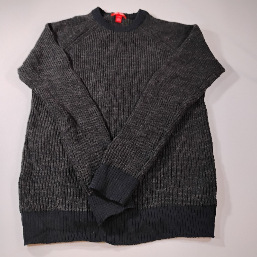 Joe Fresh Men's Size Large Black Knit Blended Fabric Sweater